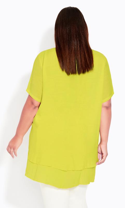 Evans Yellow Marion Caged Tunic 3