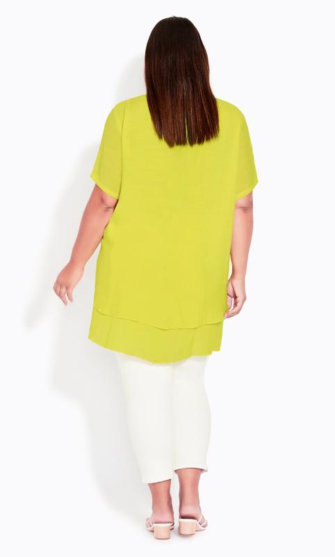 Evans Yellow Marion Caged Tunic 4