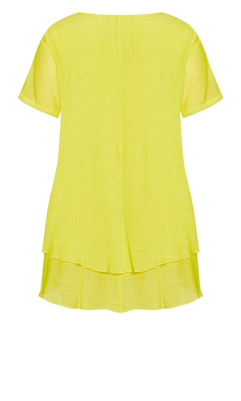 Evans Yellow Marion Caged Tunic 6