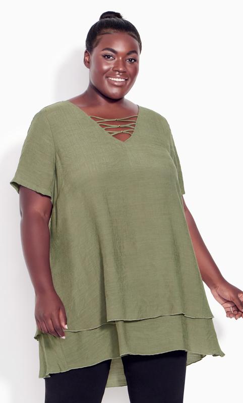  Tallas Grandes Evans Green Marion Caged Tunic