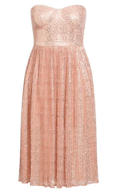 Evans Pink Aurora Midi Dress 7