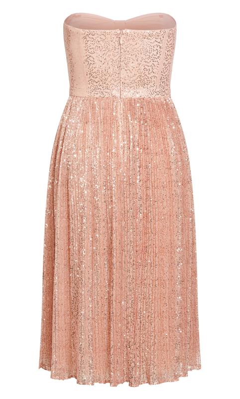 Evans Pink Aurora Midi Dress 8