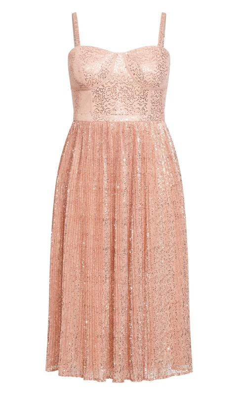 Evans Pink Aurora Midi Dress 9