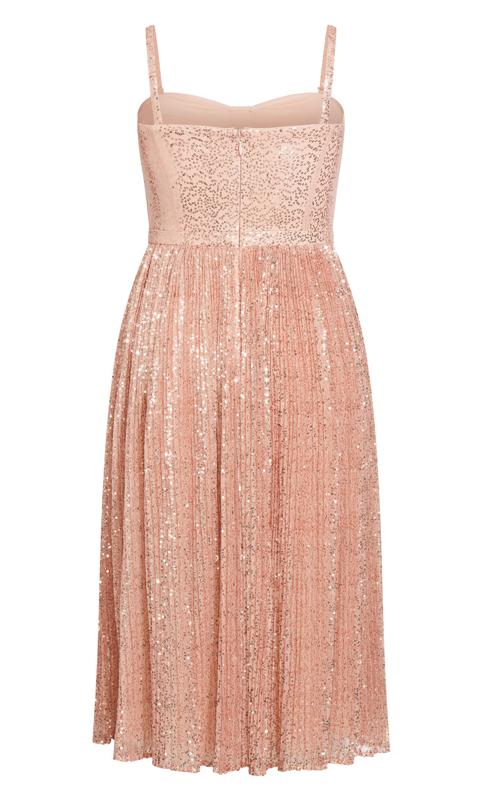 Evans Pink Aurora Midi Dress 10