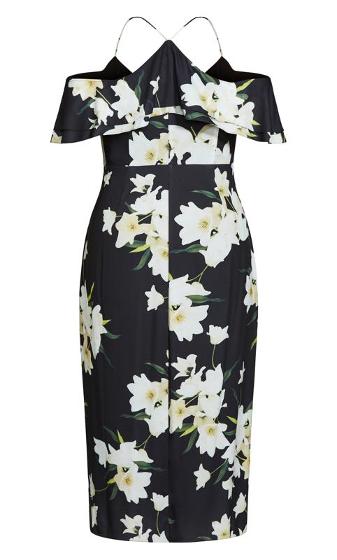 Evans Black Elegant Floral Maxi Dress 5