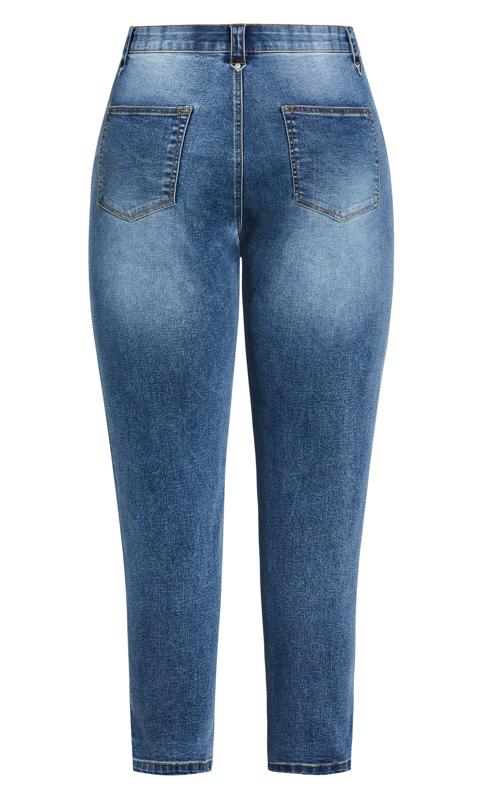 Evans Blue Mid Wash Skinny Jeans 7