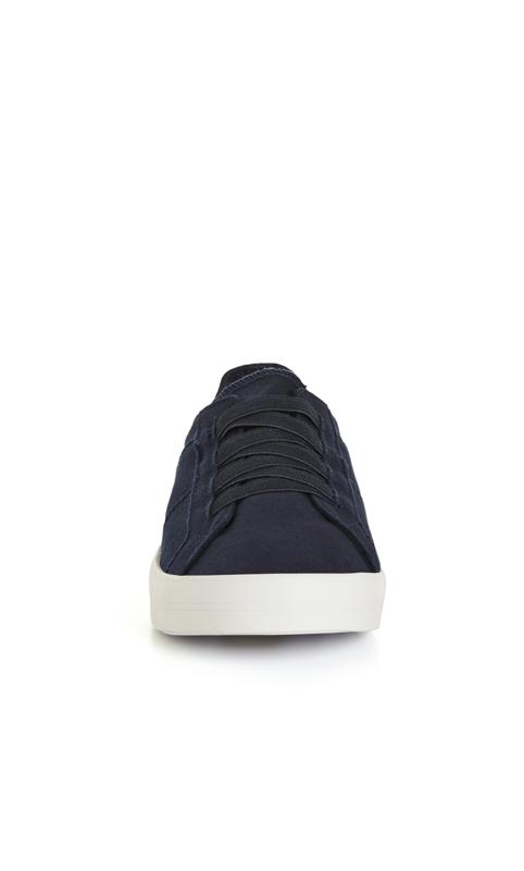 Elastic Lace Navy Trainer 4