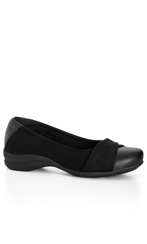 Daisy Black Flat Shoe  1