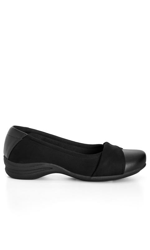 Daisy Black Flat Shoe  2