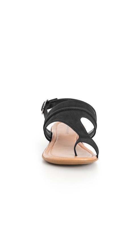 Evelyn Black Wide Fit Sandal 5