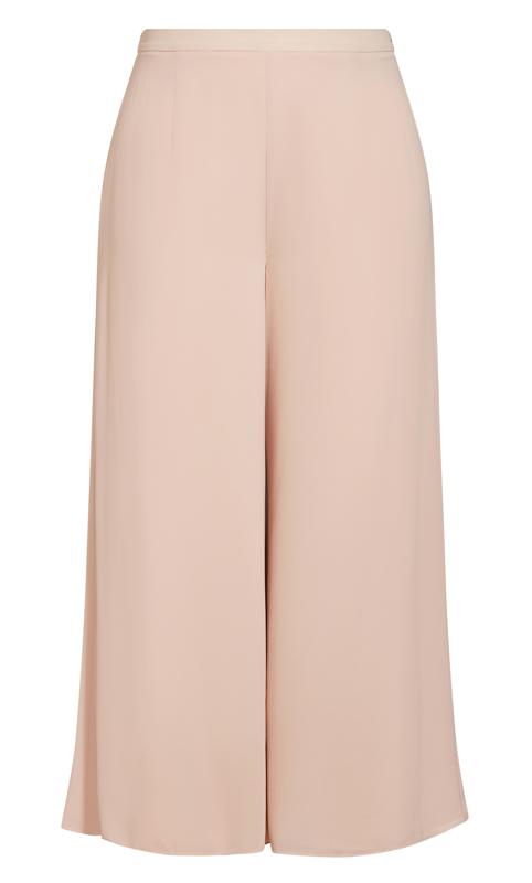 Evans  Pale Pink Sparkle Palazzo Wide Leg Trousers 5