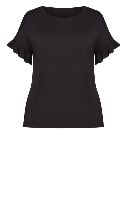 Evans Black Ria Frill Top 7