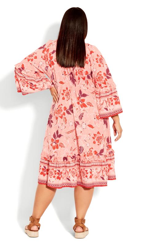 Avenue Pink Floral Tunic Dress 3