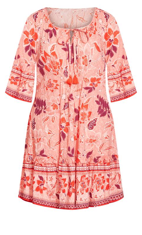 Avenue Pink Floral Tunic Dress 4