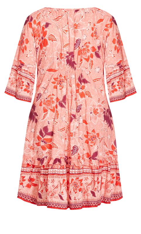 Avenue Pink Floral Tunic Dress 5