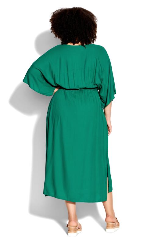 Evans Green Wrap Maxi Dress 2