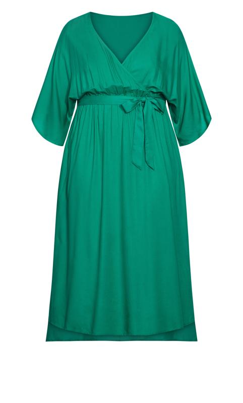 Evans Green Wrap Maxi Dress 3