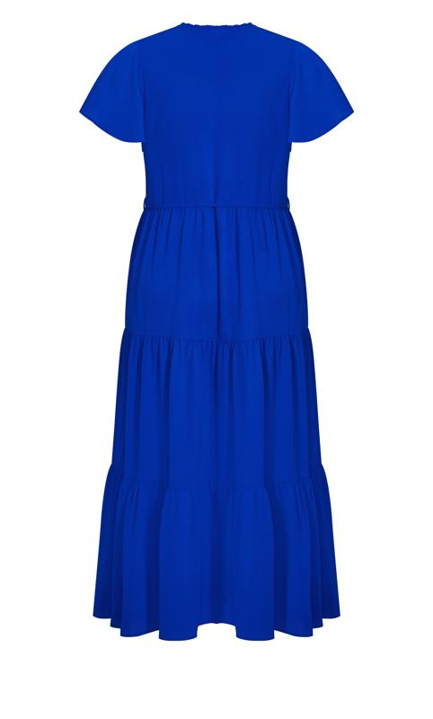 Evans Blue Happy Tier Plain Dress 4