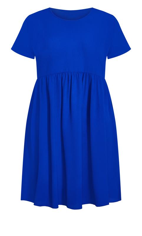 Evans Cobalt Blue Smock Dress 3