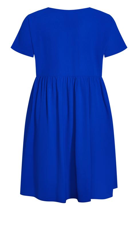 Evans Cobalt Blue Smock Dress 4