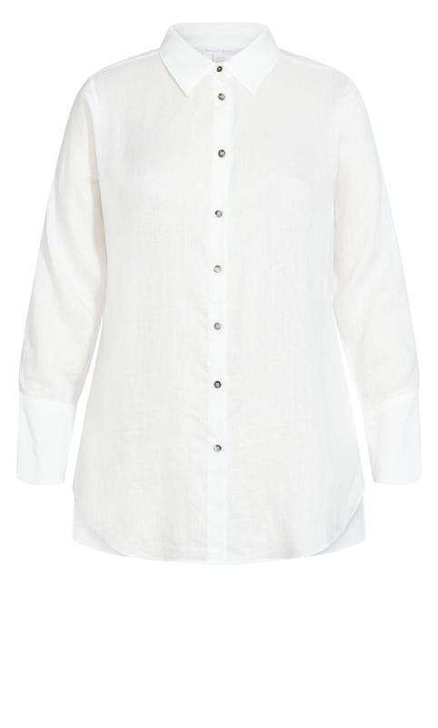 Evans White Linen Lane Shirt 5