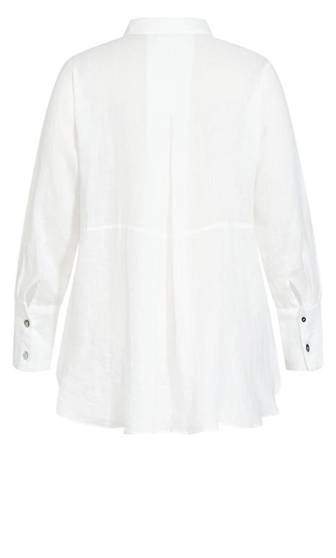 Evans White Linen Lane Shirt 6