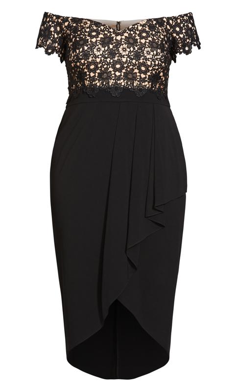Evans Black Lace Glamour Dress 3