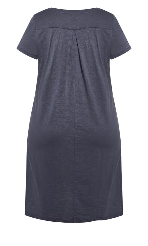 Evans Grey Pocket T-Shirt Dress 6