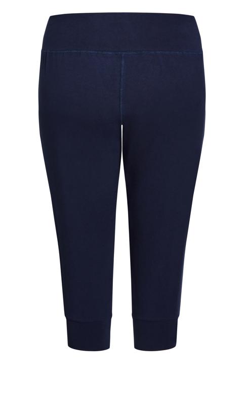 Ave Leisure Navy Blue Cropped Joggers 6