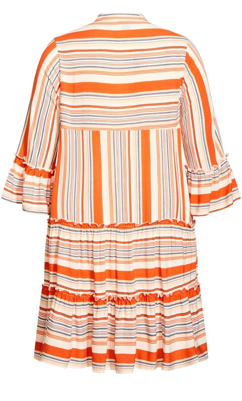 Shilah Orange Stripe Dress 4