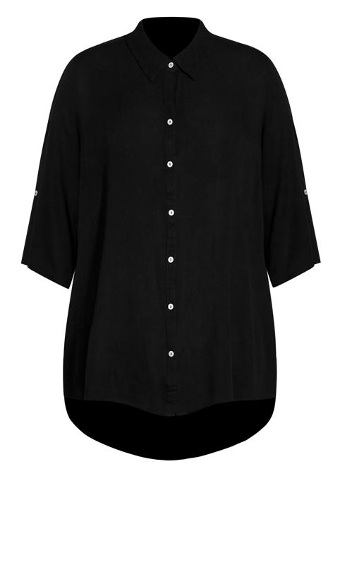 Evans Black Longline Shirt 4