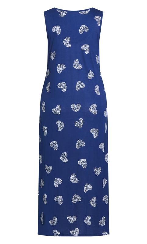 Evans Blue Leopard Heart Nightdress 4