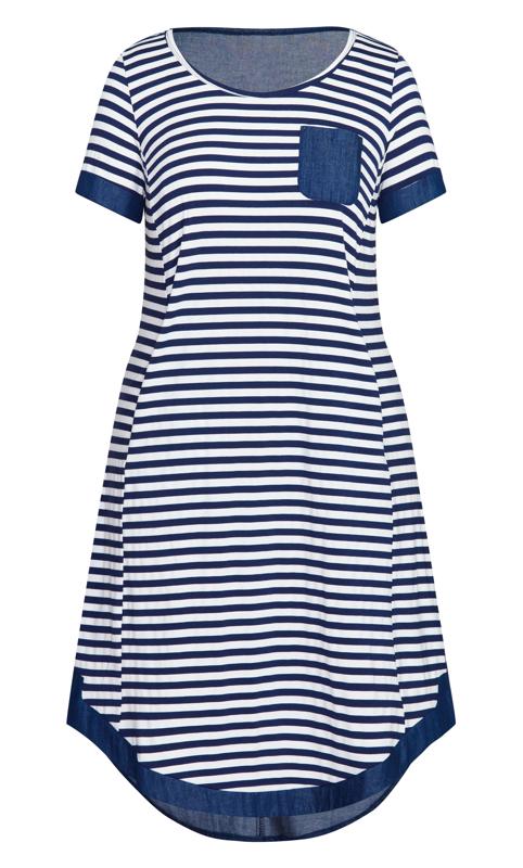 Sunshine Navy Stripe Dress 3