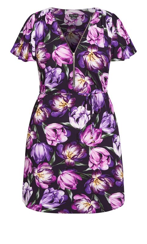 Evans Purple Tulip Dress 5