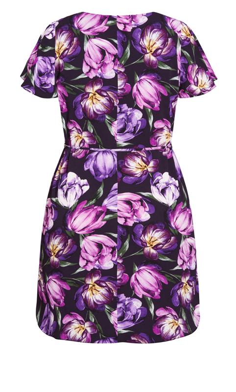 Evans Purple Tulip Dress 6