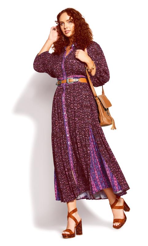 Evie Purple Maxi Dress 1