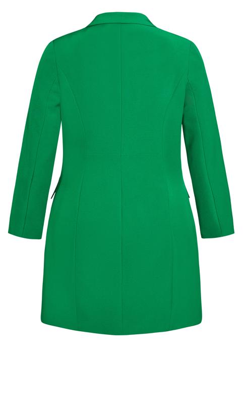 Evans Bright Green Blazer Mini Dress 5