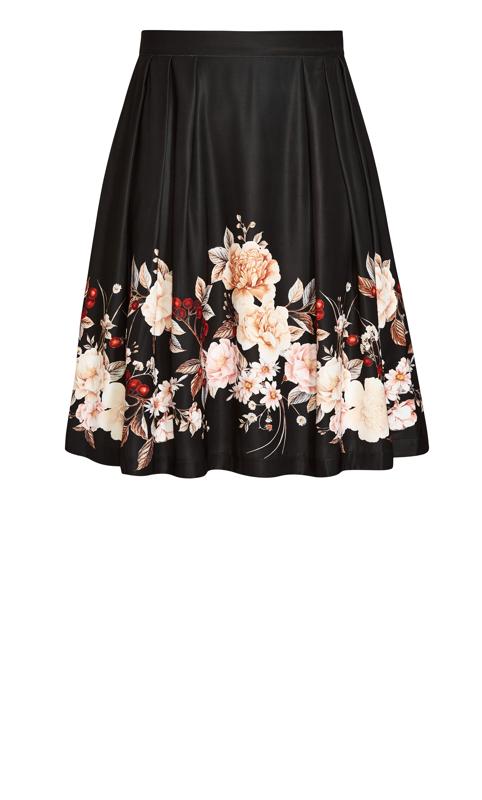 Sophia Floral Black Skirt 5