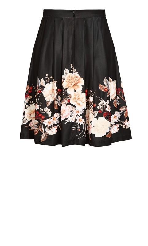 Sophia Floral Black Skirt 6