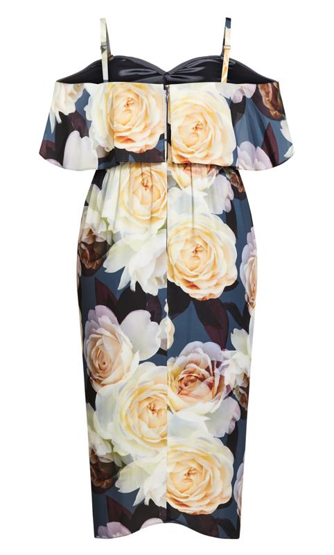 Va Va Voom Floral Print Navy Dress 8