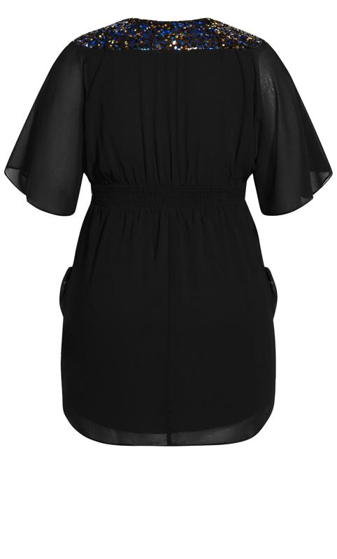 Evans Black Sequin Dress 5