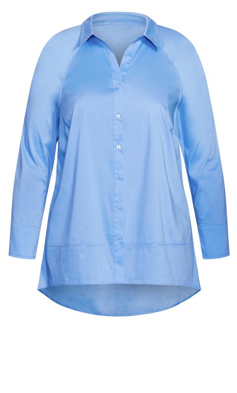 Blue Cotton Blue Shirt 5