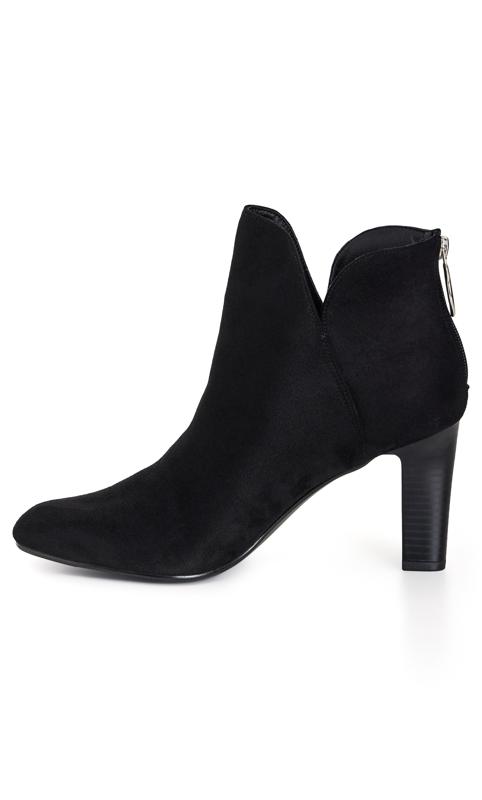 Evans Black WIDE FIT Miami Ankle Boot 4