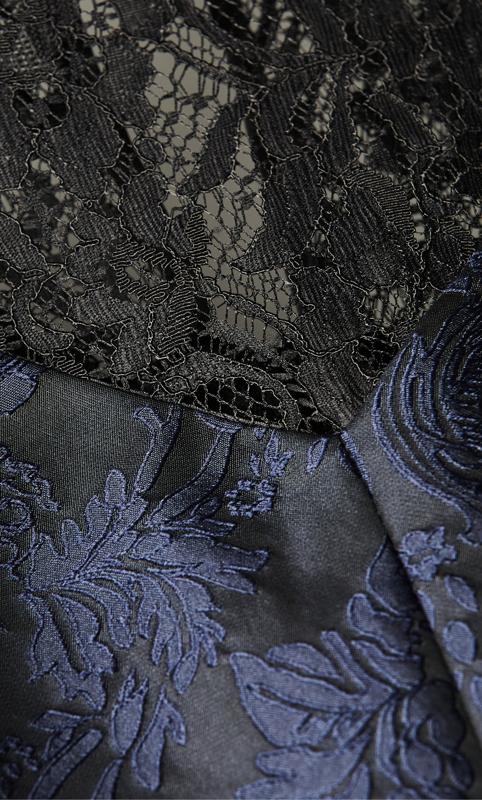 Evans Black Lace Detail Belted Mini Dress 6
