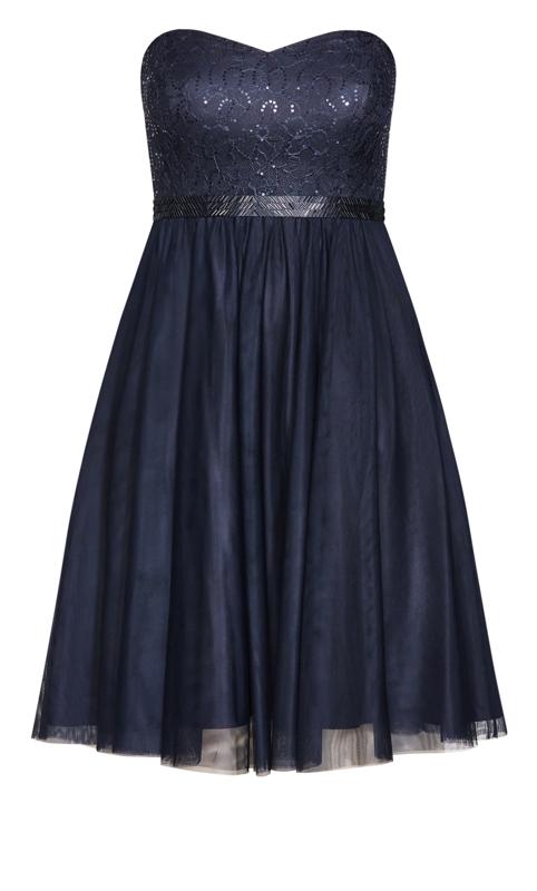 Sequin Elsa Strapless Sapphire Mini Dress 9