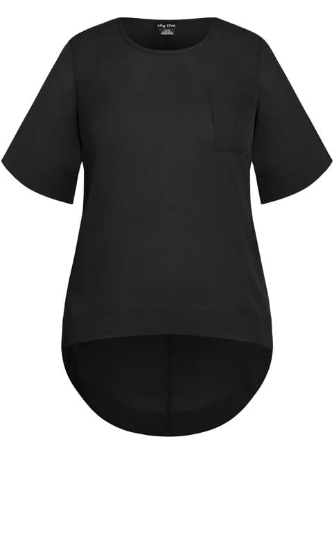 Evans Black Pocket T-Shirt 5