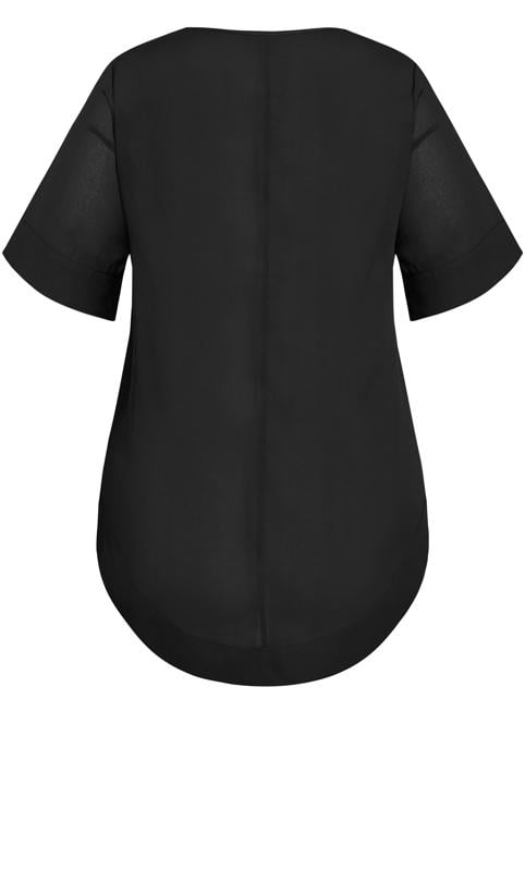 Evans Black Pocket T-Shirt 6