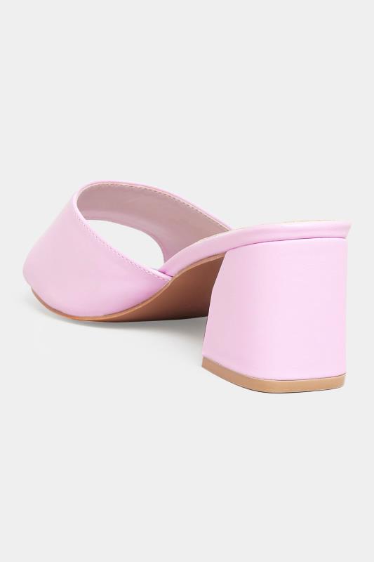 LIMITED COLLECTION Lilac Purple Block Heel Sandal In Extra Wide Fit | Yours Clothing 4