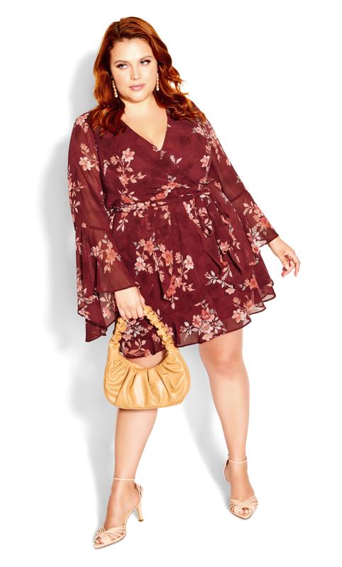 Plus Size  Evans Red Alicia Dress