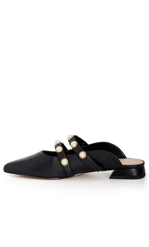 Quinn Black Flat Shoe  4
